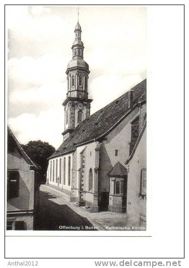 Offenburg In Baden Kath. Kirche Wohngebäude Sw Kleinformat Um 1930 - Offenburg