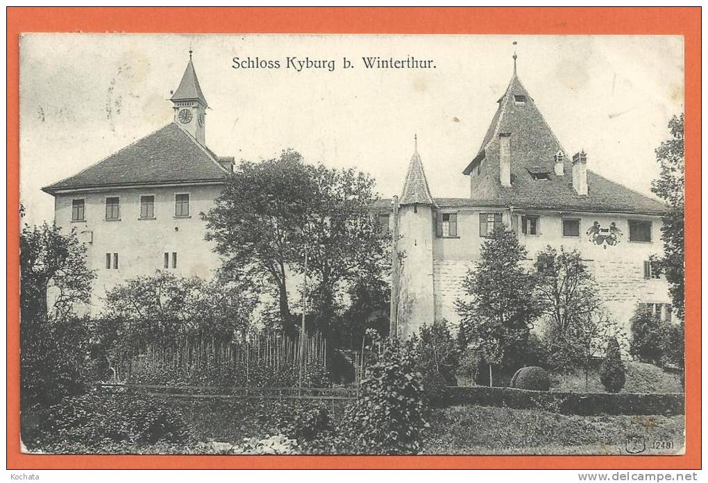 Q030, Schloss Kyburg Bei Winterthur, Circulée 1907 - Winterthur