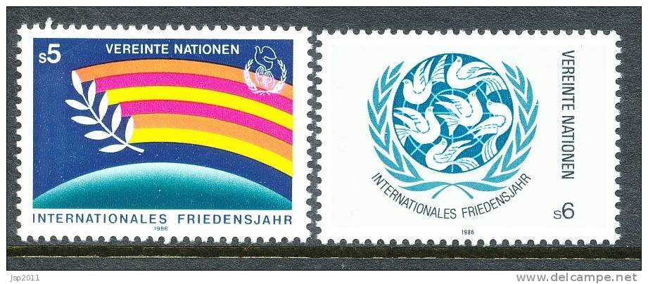 UN Vienna 1986 Michel # 62-63, MNH - Neufs