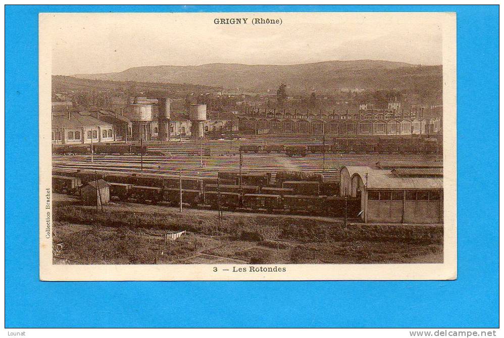 69 GRIGNY : Les Rotondes (gare, Train) - Grigny