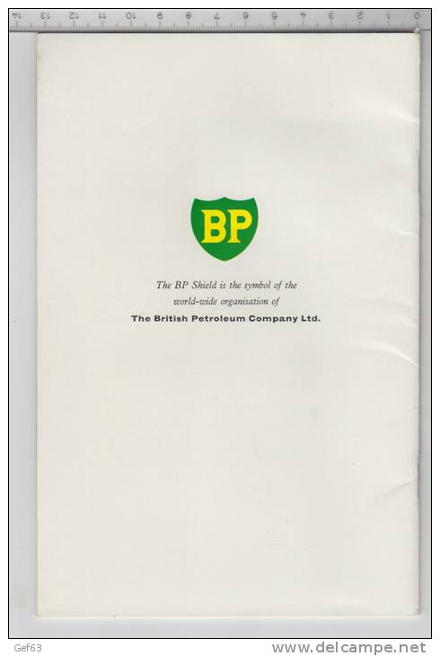 Lot BP British Petroleum - Revues, carte postale, Vinyl, décalcomanie