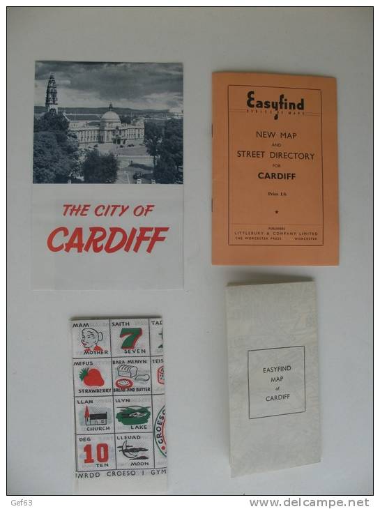 Lot Cardiff - The City Of Cardiff, Easyfind New Map And Sreet Directory For Cardiff... - Europe