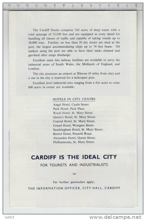 Lot Cardiff - The City Of Cardiff, Easyfind New Map And Sreet Directory For Cardiff... - Europe
