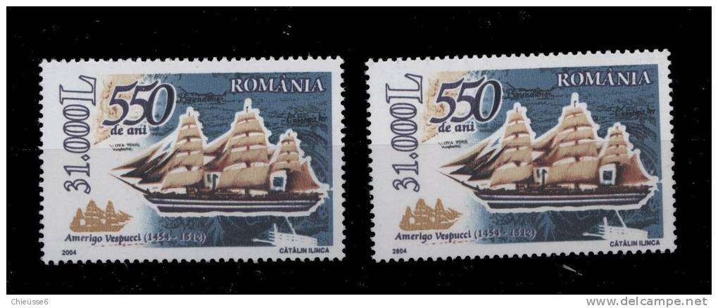 S	Roumanie**  - Bloc 221- Christophe Colombe   -    Voilier - Unused Stamps