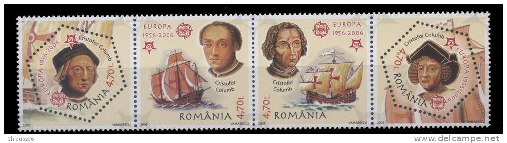 Roumanie**  N° 5011 à 5014 - Christophe Colomb   -    Voiliers - Unused Stamps