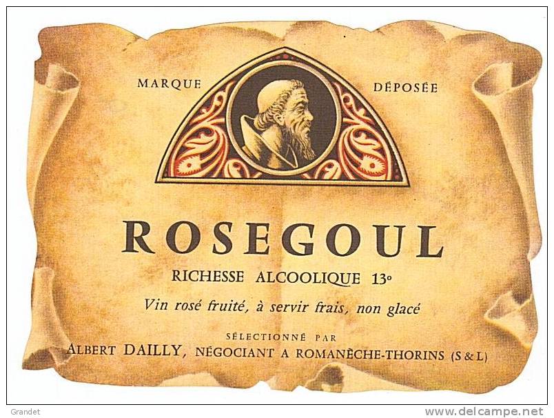 ETIQUETTE - ROMANECHE THORINS - DAILLY. - Rosés