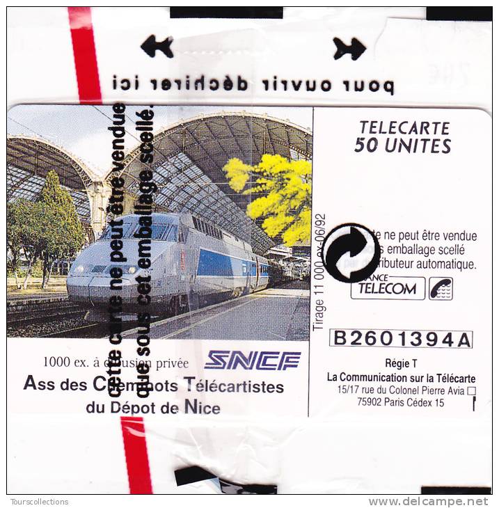 TELECARTE NSB 50 U  Le Train à Nice @ TGV - 50 Einheiten