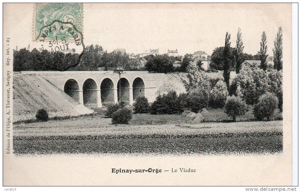 91...ESSONNE....EPINAY SUR ORGE.LE VIADUC....ECRITE..... . ‹(•¿• )› - Epinay-sur-Orge