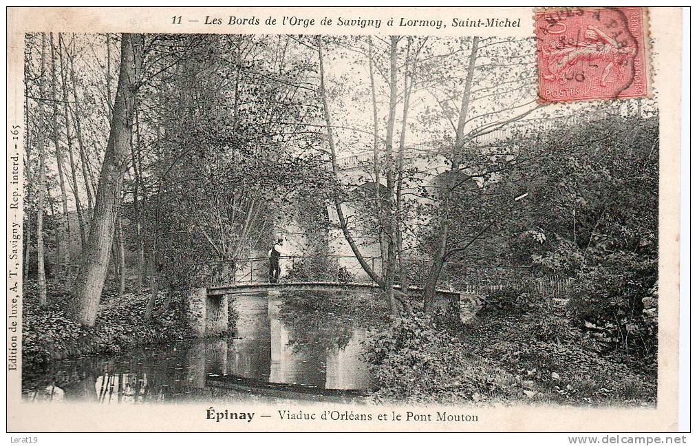 91...ESSONNE....EPINAY ....LES BORDS DE LORGE DE SAVIGNY A LORMOY....ECRITE..... . ‹(•¿• )› - Epinay-sur-Orge