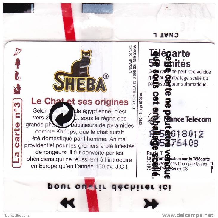 TELECARTE NSB  Les Secrets De SHEBA N° 3 @ CHAT Egypte @ - 50 Einheiten