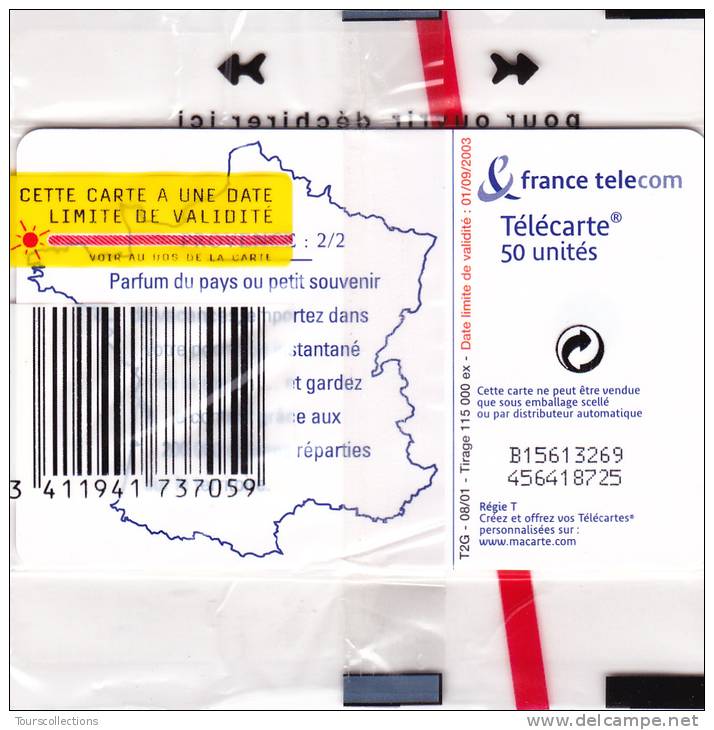 TELECARTE NSB 50 U - PROVENCE 2 - 115 000 Ex @ 2001 - 2001