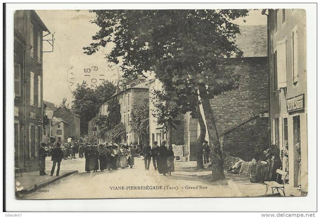 VIANE PIERRESEGADE (TARN - 81) - CPA - GRAND' RUE - Autres & Non Classés