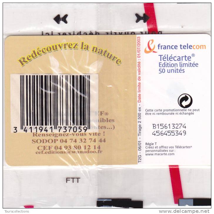 TELECARTE NSB 50 U - Le Chevreuil - 1000 Ex @  2001 - 50 Einheiten