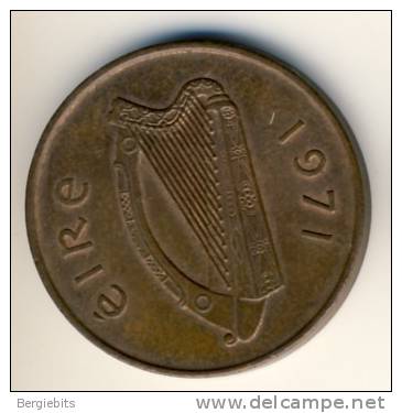 1971 Ireland Halfpenny In Nice Condition - Ireland