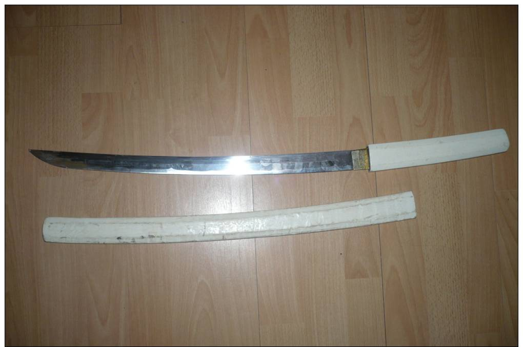 Blanc KATANA Sabre Japonnais Reproduction - Armes Blanches