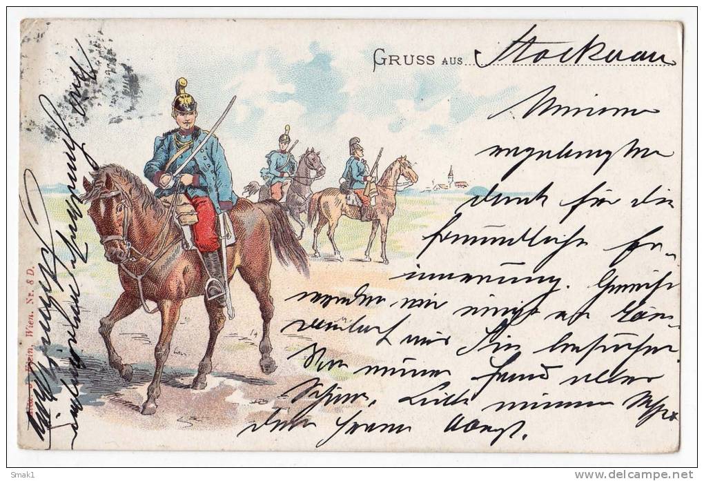 MILITARIA CHARACTERS OLD POSTCARD 1899. - Characters