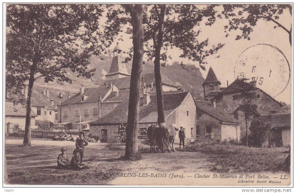 Salins Les Bains (Jura) Clocher Saint Maurice Et Fort Belin - Autres & Non Classés