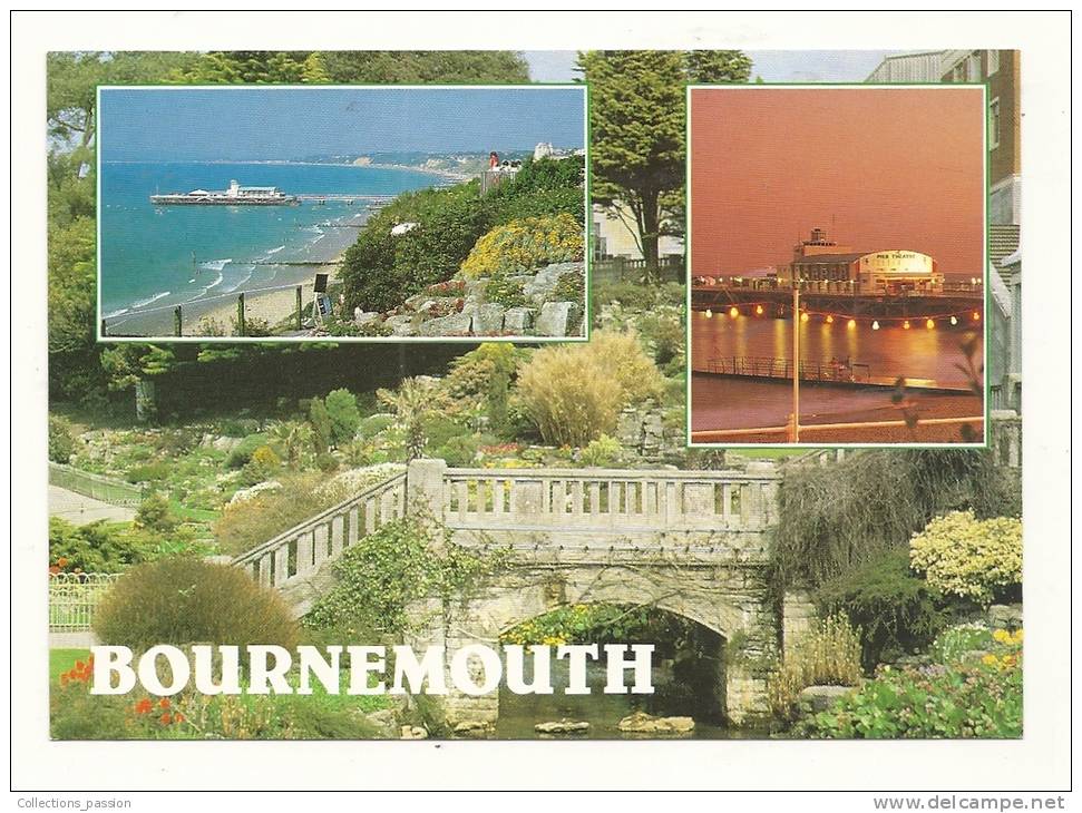 Cp, Angleterre, Bournemouth, Multi-Vues - Bournemouth (a Partire Dal 1972)