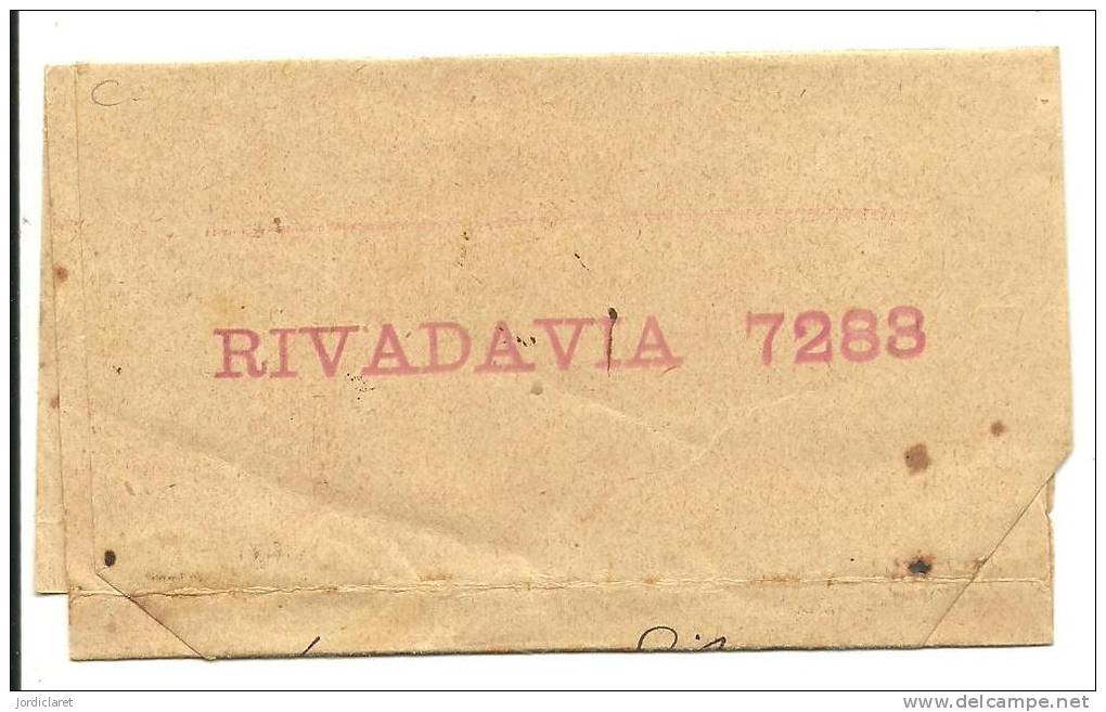 FAJA POSTAL   ESCANER DORSO - Postal Stationery