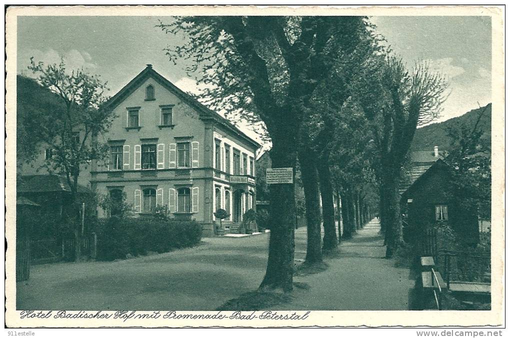 HOTEL BADISCHER  HOF MIT PROMENADE   BAD-PETERSTAL - Bad Peterstal-Griesbach