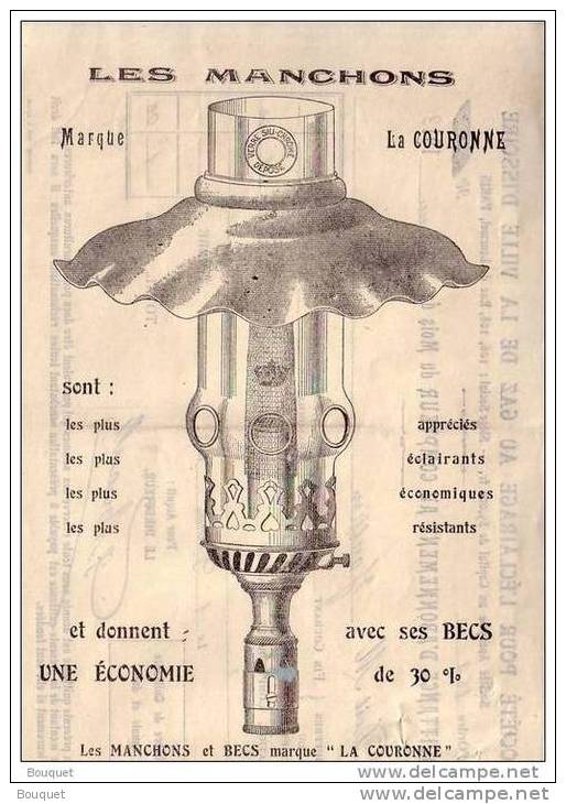 SOCIETE POUR L'ECLAIRAGE AU GAZ DE LA VILLE D'ISSOIRE - QUITTANCE D'ABONNEMENT DE JANVIER 1913 - Elektriciteit En Gas