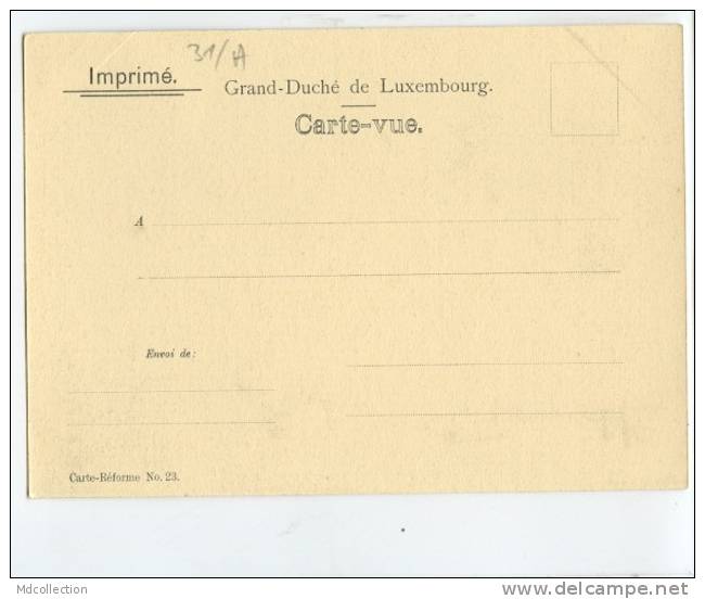 LU  LUXEMBOURG /  L'Alzette Et Viaduc   / TOP CARTE RARE  Format 16,8 Cm * 12,1 Cm Edit C. Bernhoeft Carte Réforme N° 23 - Luxembourg - Ville