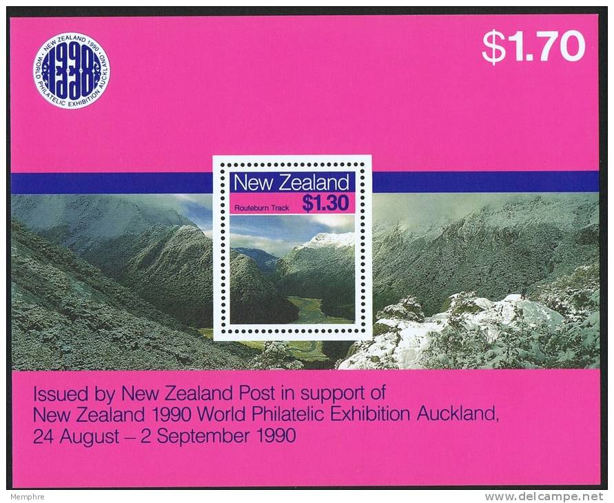 1988  Routeburn Track  Souvenir Sheet MNH ** - Unused Stamps