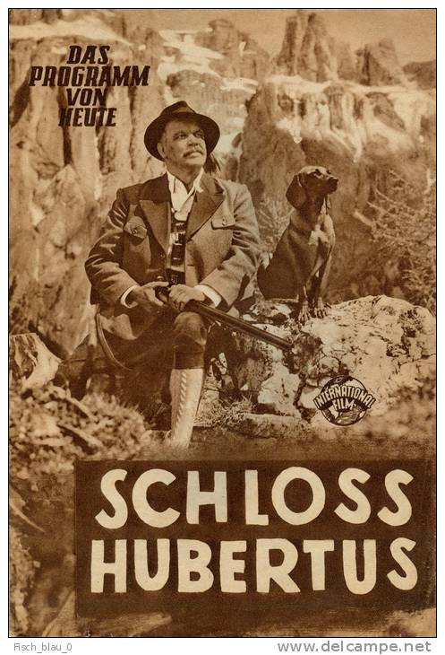 DPVH 283 Schloß Hubertus 1954 Marianne Koch Ludwig Ganghofer Lil Dagover Heltau Filmprogramm Programm Movie - Zeitschriften