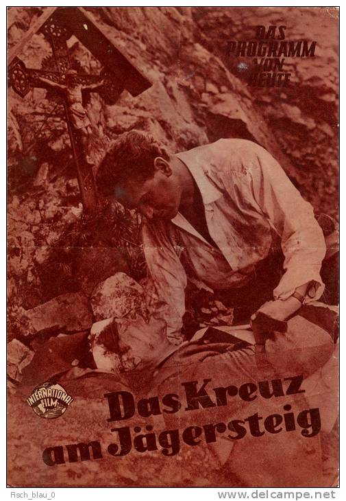 DPVH 298 Das Kreuz Am Jägersteig 1954 Heimatfilm Jester Naete Wera Frydtberg PVH Filmprogramm Programm Movie - Magazines