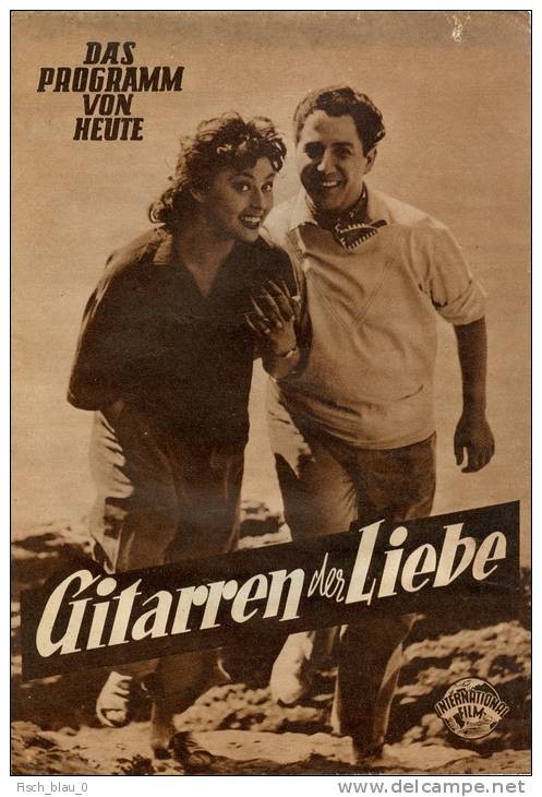 DPVH 316 Gitarren Der Liebe 1954 Vico Torriani Harald Juhnke Elma Karlowa Uhse Filmprogramm Programm Movie - Magazines