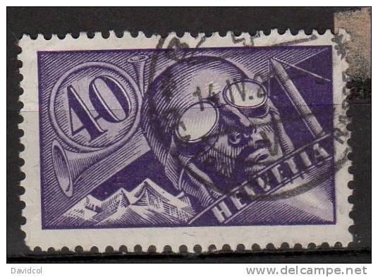 P206.-.SWITZERLAND / SUIZA .-. 1923 .-.  MI # : 182  .-. USED . AIR STAMP  . CAT. VAL. : &euro; 65 - Oblitérés