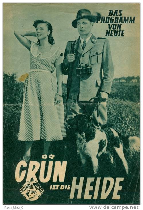 DPVH 98 Kino Grün Ist Die Heide 1952 Heimatfilm Hans Stüwe Deppe Sonja Ziemann Filmprogramm Programm Movie - Zeitschriften