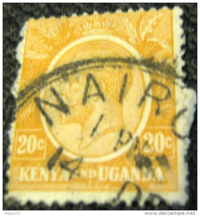 Kenya And Uganda 1922 King George V 20c - Used - Kenya & Oeganda