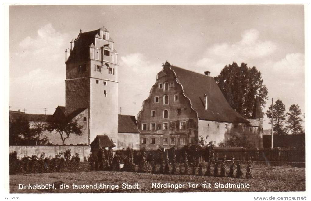 Dinkelsbühl - Nördlinger Tor Mit Stadtmühle  L14 - Dinkelsbuehl