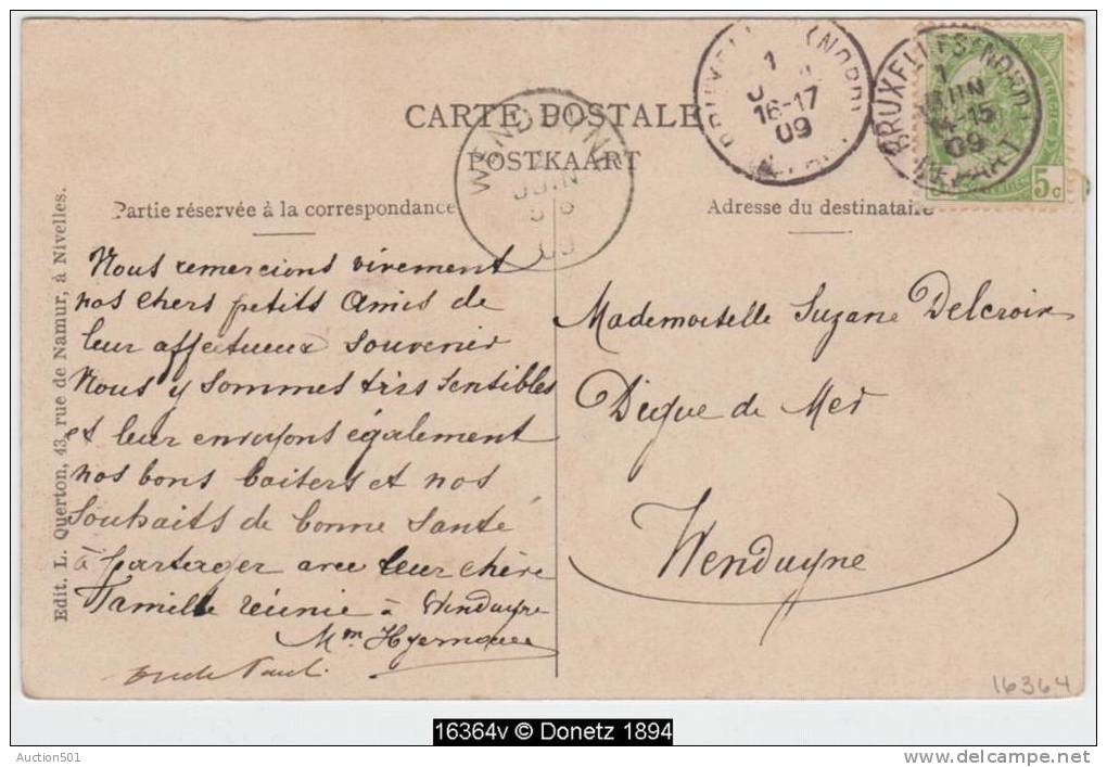 16364g CHATEAU De M. H. Delcroix  - Nivelles - 1909 - Nivelles