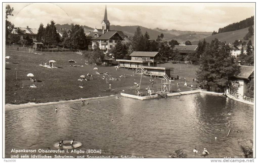 Oberstaufen - Schwimmbad Am Schloßberg 1937    L14 - Oberstaufen