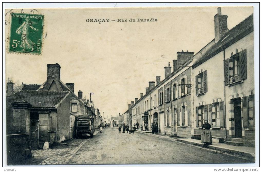 18 - GRACAY - Rue Du Paradis - Graçay