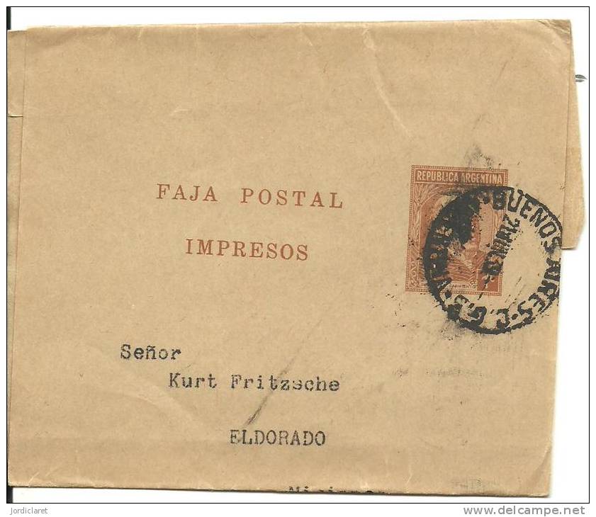 FAJA POSTAL 1932 - Entiers Postaux