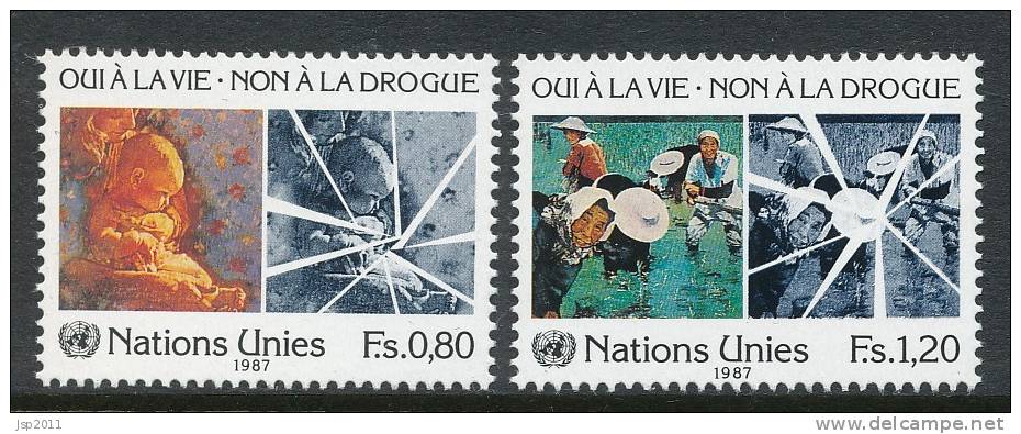 UN Geneva 1987 Michel # 156-157, MNH - Neufs