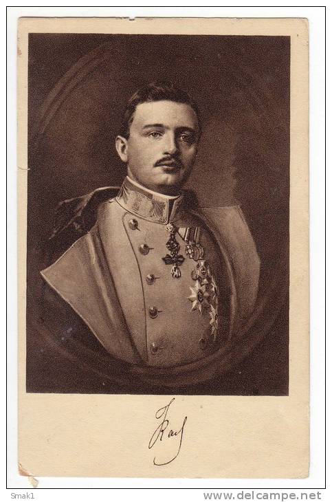 ROYAL FAMILIES EMPEROR KARL I. OLD POSTCARD - Royal Families