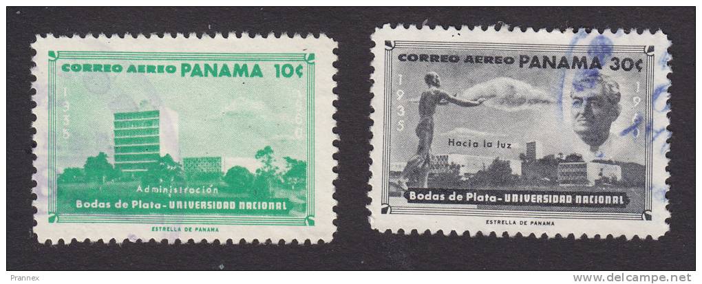 Panama, Scott# C230, C233, Used, National University, Issued 1960 - Panama