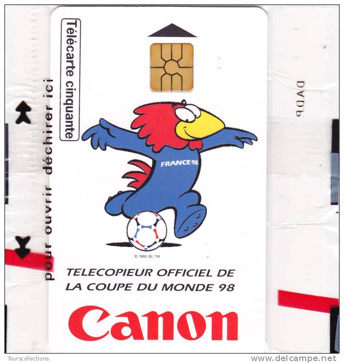 TELECARTE NSB 50 U - CANON FOOTIX Coupe Du Monde Foot 1998 - 2500 Ex @  03/1998 - Mascotte - 50 Einheiten