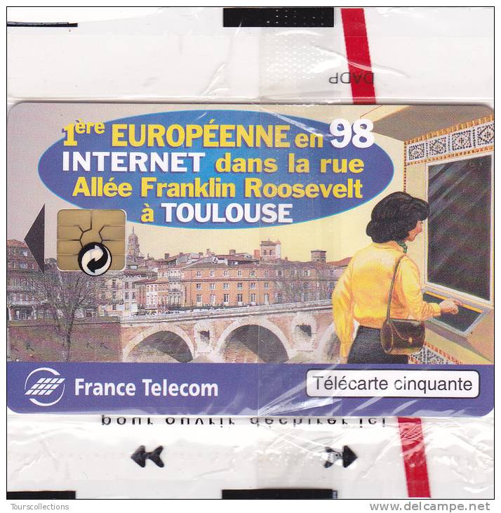 TELECARTE NSB 50 U - FRANCE TELECOM TOULOUSE - 1000 Ex @  12/1998 - Internet Dans La Rue Roosevelt - 50 Einheiten