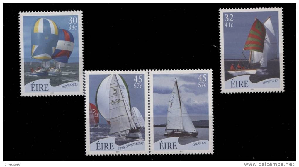 Irlande ** N°1361 à 1364  - Voiliers - - Unused Stamps