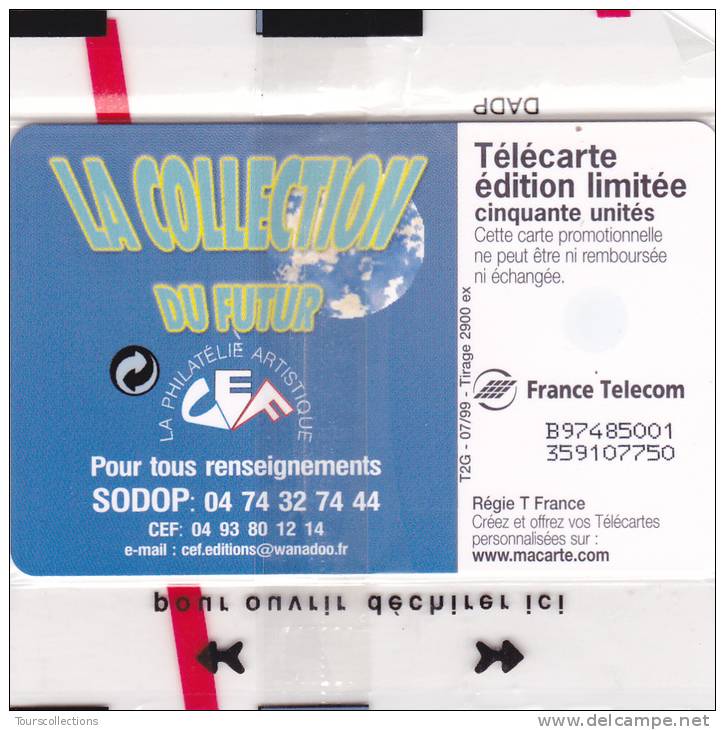 TELECARTE NSB 50 U - La Collection Du Futur CEF 32 - 1500 Ex @  07/1999 Mapemonde Globe An 2000 - 50 Einheiten