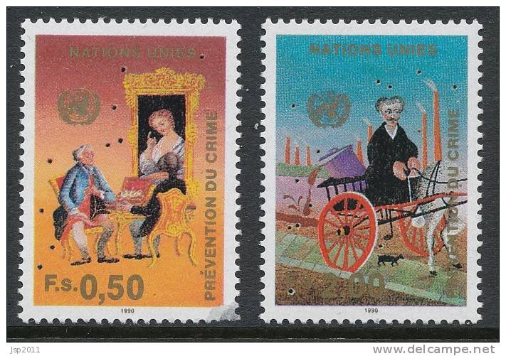 UN Geneva 1990 Michel # 190-191, MNH - Unused Stamps