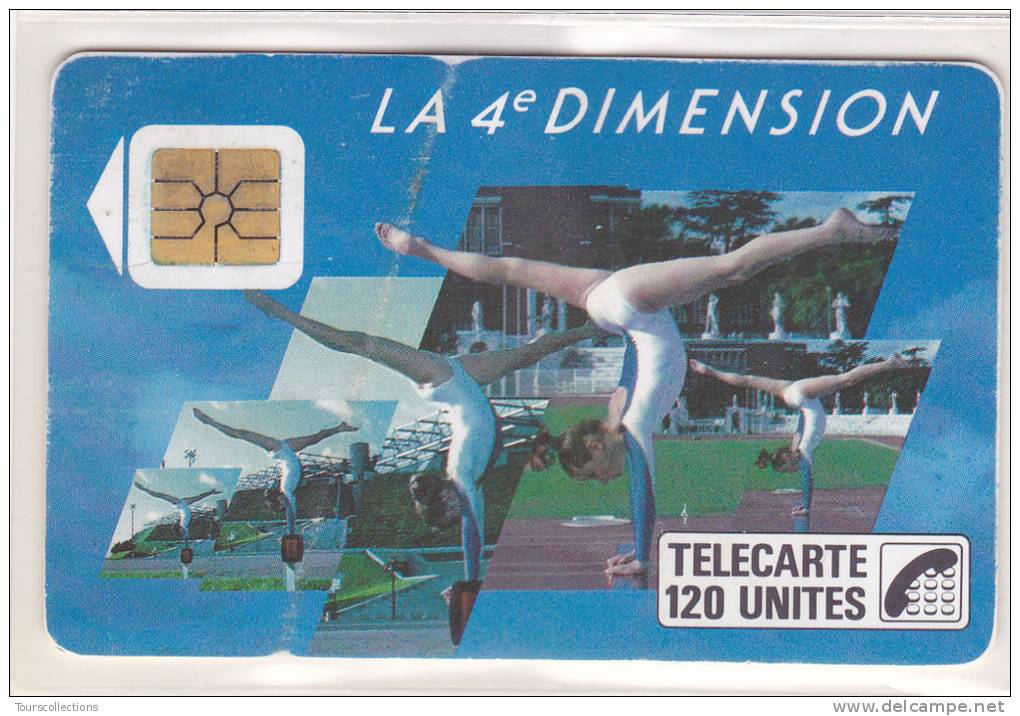 TELECARTE 120 U @ La 4 ° Dimension - Femme GYM - 200 000 Ex @ 11/1988 1 PLI - 1988