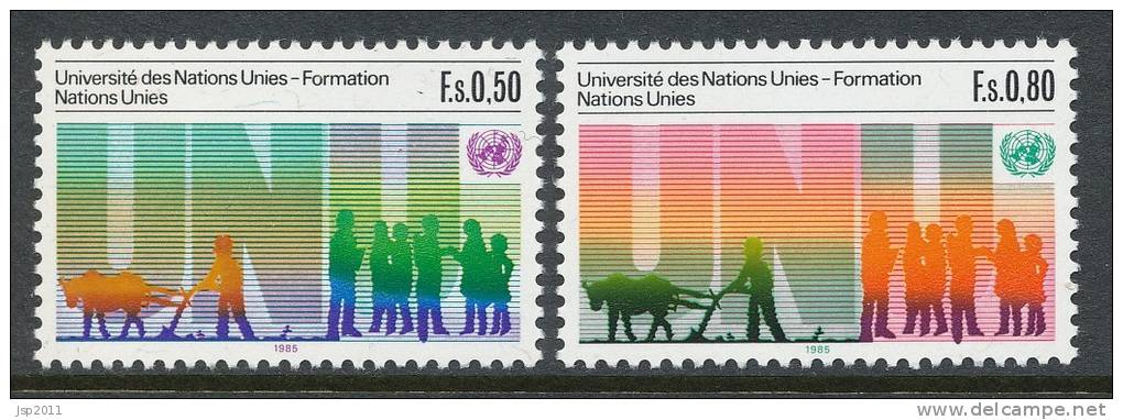 UN Geneva 1985 Michel # 129-130, MNH - Neufs