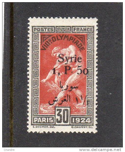 Syrie:année 1924 (timbre De France De 1924 Surchargé  I )N° 151 - Other & Unclassified