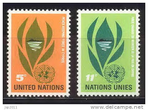 UN New York 1965 Michel 150-151, MNH - Unused Stamps
